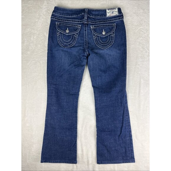 True Religion Becky Boot Cut Jeans Womens Size 32 Western Rodeo School Denim USA - Picture 14 of 14
